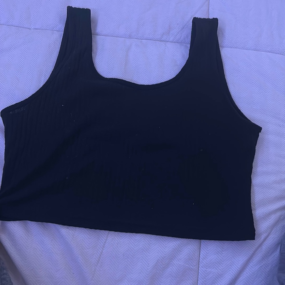 Black crop top